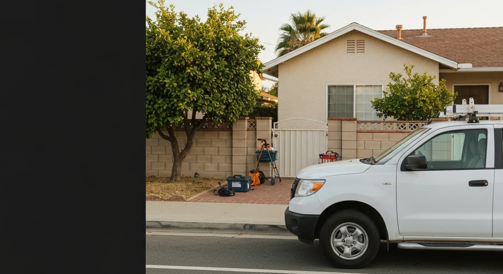 Pest control service scene for rodents concerns